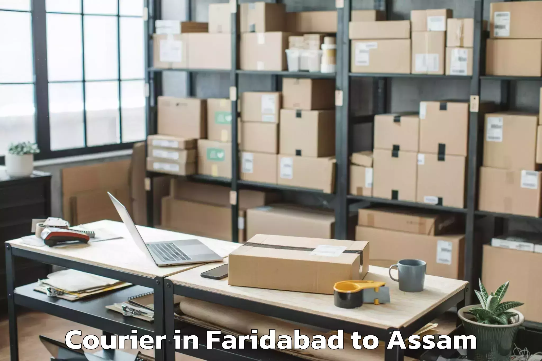 Easy Faridabad to Gauripur Courier Booking